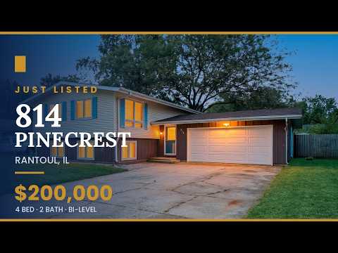 814 Pinecrest Dr, Rantoul, IL home video tour