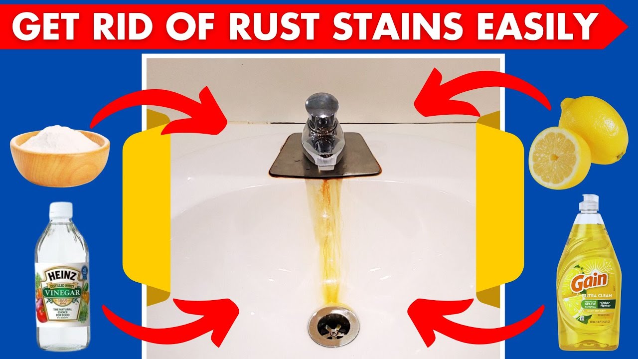 How to Remove Rust Stains From Porcelain Sinks Quickly - YouTube