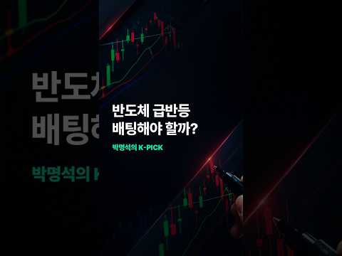 반도체 급반등.. 배팅해야 할까?