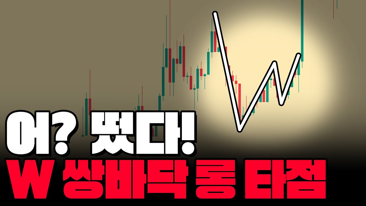 쌍바닥 W 기술적반등 이것도 다 돈버는 방법이 있다 - W 쌍바닥 롱타점