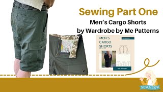 Sewing Part 1 Mens Cargo Shorts by Wardrobe by Me