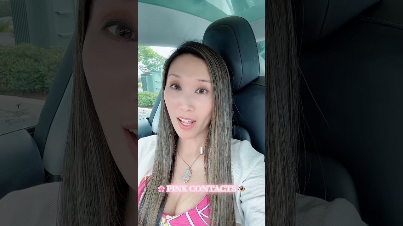 Who wears pink contacts!? 🌸👁️🤷🏻‍♀️