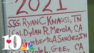 South Knoxville homeowner builds handwritten memorial to honor service members killed in Afghanistan
