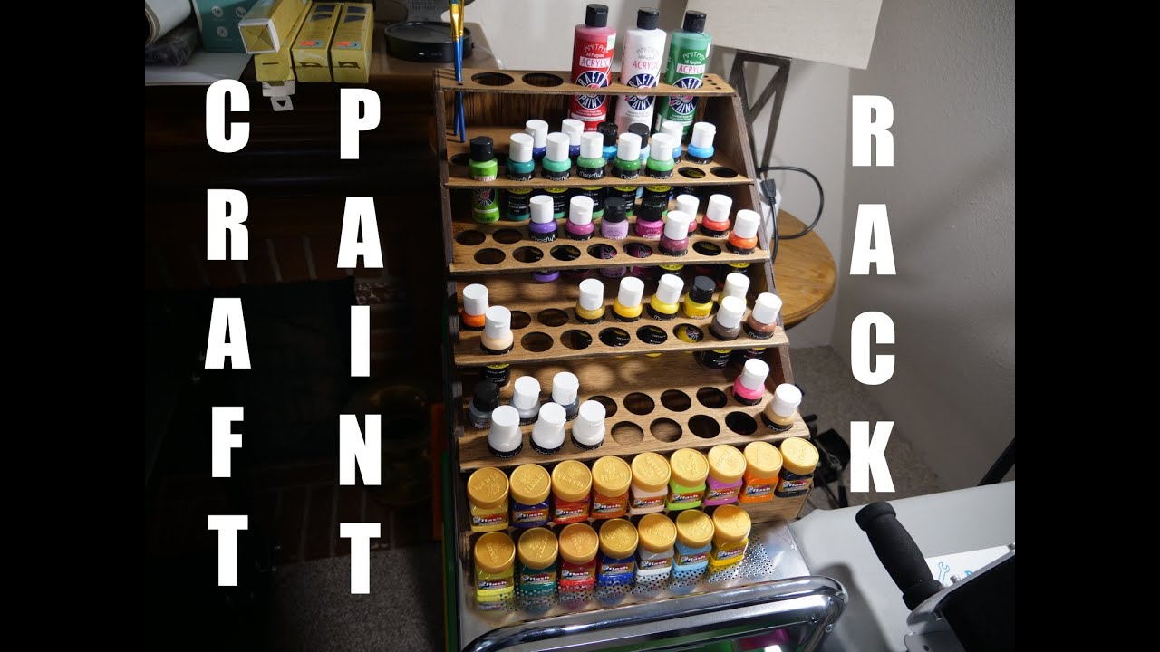 Craft Paint Storage Rack 