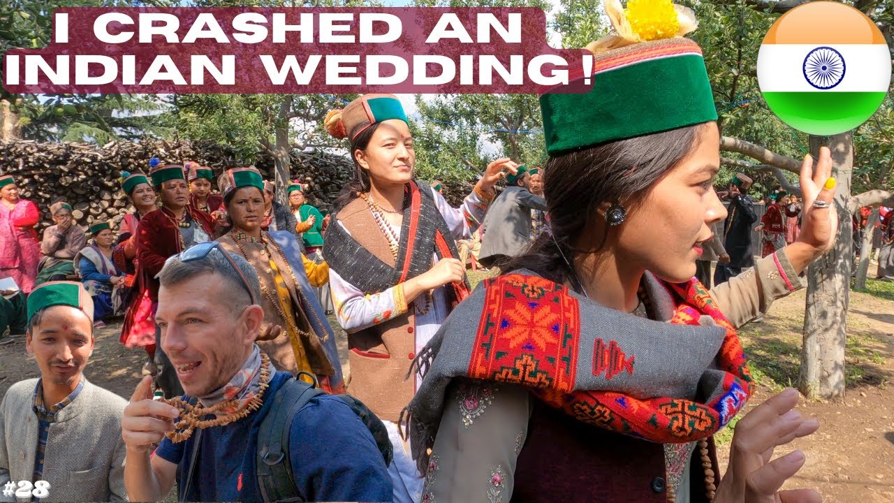I CRASHED a Indian - Kinnauri WEDDING! Best local experience in Kalpa! India Motorcycle Vlog EP28