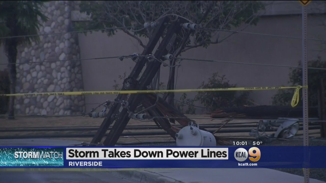 Friday's Storm Blamed For Power Outage In Riverside - YouTube