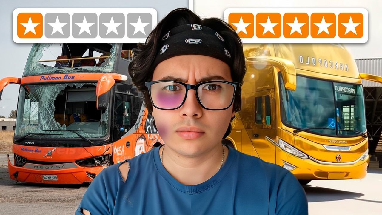 Viajé en buses de 1 Estrella vs 5 Estrellas