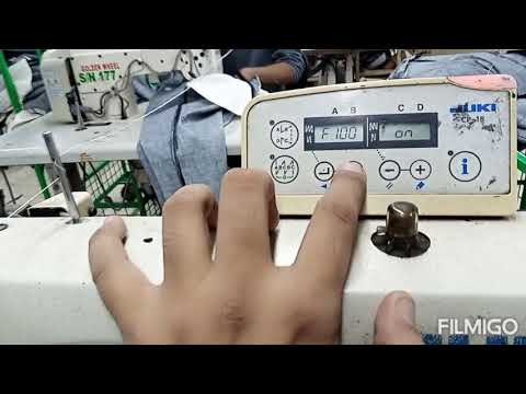 How to set production counter on JUKI SINGLE NEEDLE DDL-8700-7 |  SC-920 control box JUKI Machines
