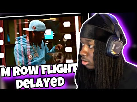 This is Pain Im About To Cry | Kay Carti Live Reacts To M Row - Flight Delayed (Official Visualizer)