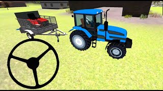 Tractor transport Game 2021🚜Indian Tactor Farming Simulator ट्रैक्टर परिवहन खेल ट्रैक्टर का वीडियो screenshot 3