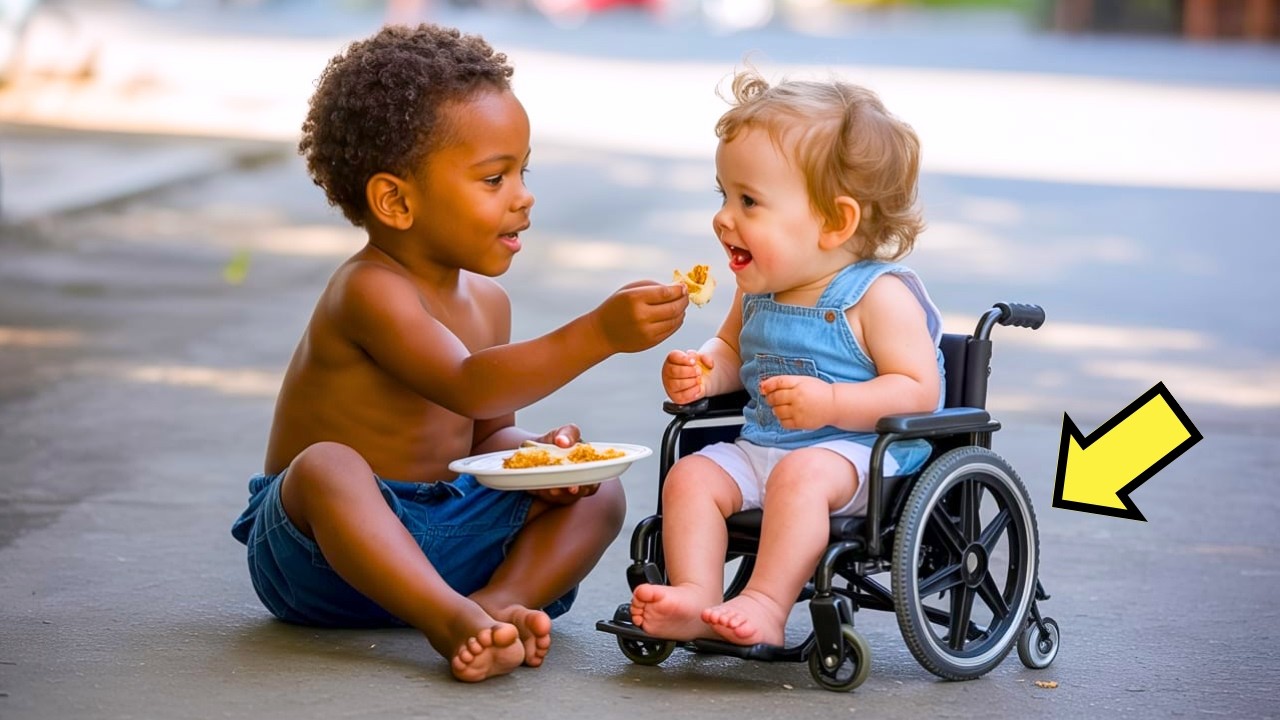 MILLONARIO VE A NIÑO MENDIGO CUIDANDO A SU HIJA DISCAPACITADA… Y CAMBIA SU VIDA