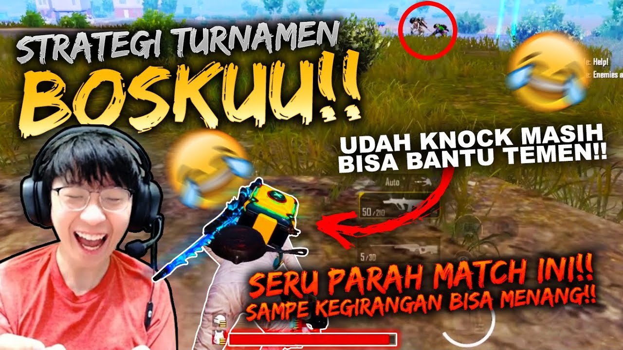 STRATEGI LANGKA TURNAMEN!! UDAH KNOCK MASI BERJASA!! MATCH SERU PARAH SAMPE AKHIR!! | PUBG MOBILE