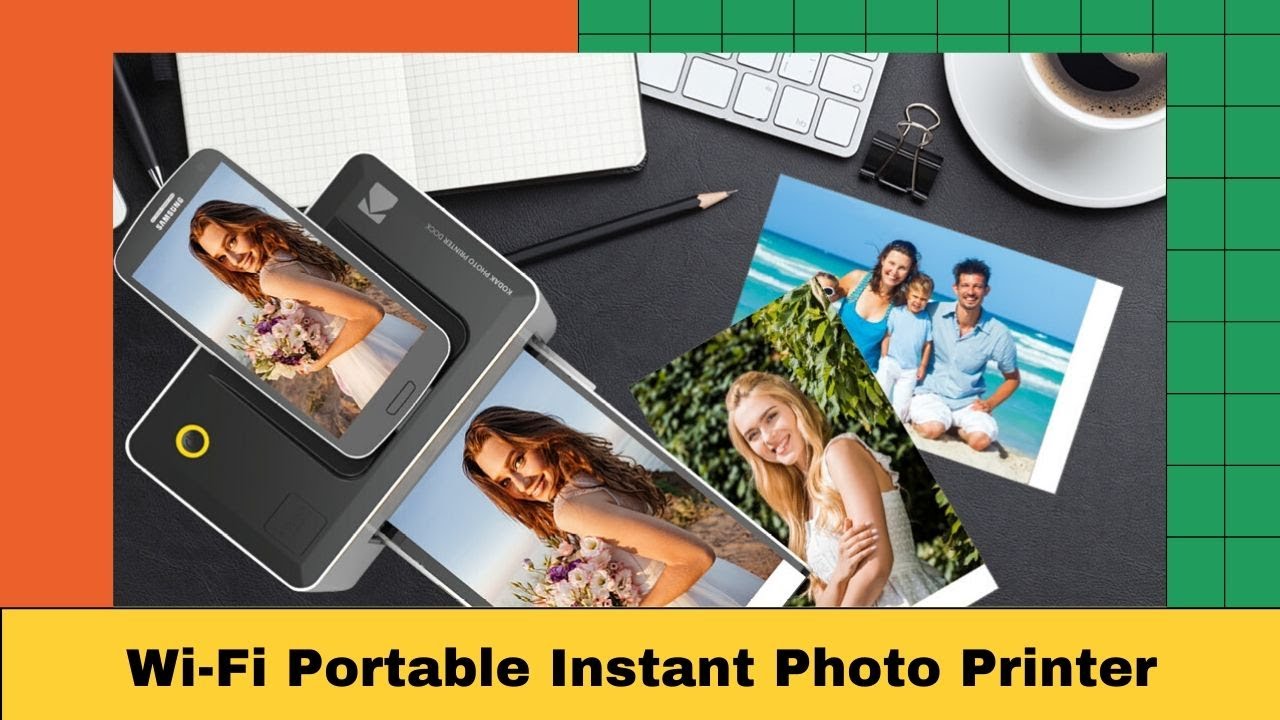 Wi-Fi Portable Instant Photo Printer Premium Quality Full Color Prints ...