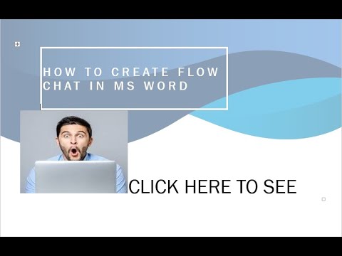 HOW TO CREATE FLOW CHAT IN MS WORD - YouTube