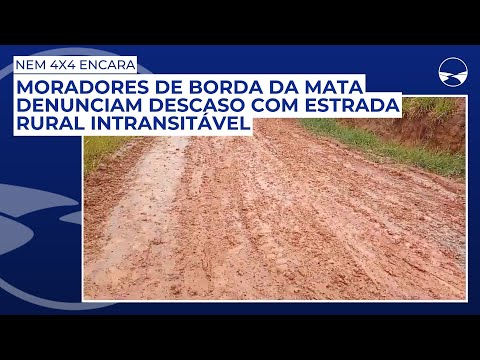 Moradores de Borda da Mata denunciam descaso com estrada rural intransitável