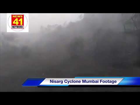 Nisarg Cyclone Mumbai Footage
