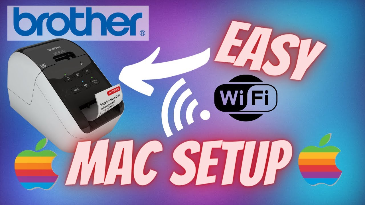 Mac Setup for Brother QL810w QL710w QL720nw Thermal Label + - YouTube
