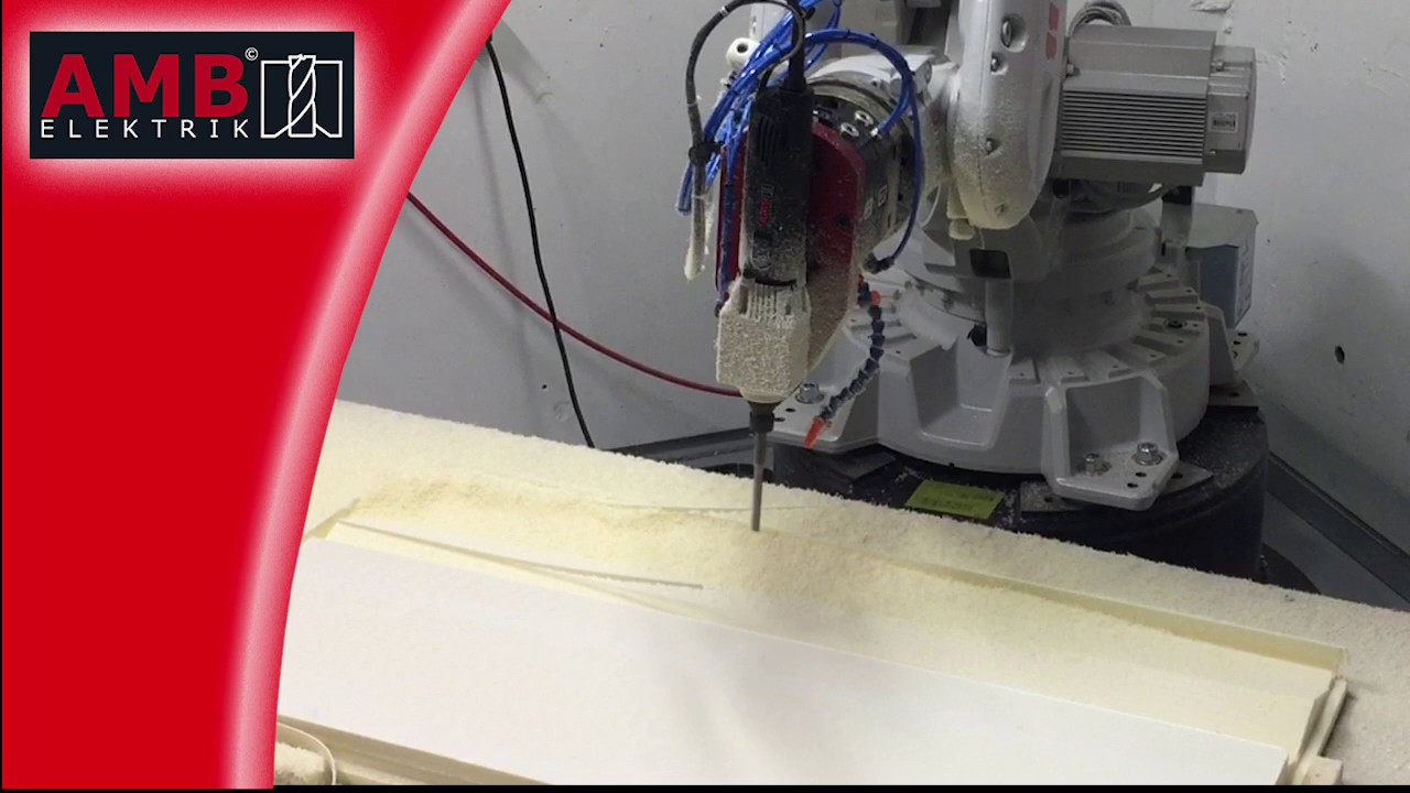 6-Achsen-Roboter mit Fräsmotor - Freiformfräsen