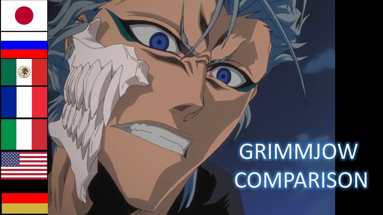 Grimmjow voice comparison [BLEACH] YouTube