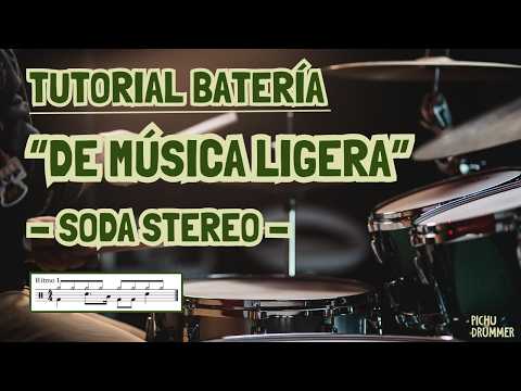 Cómo tocar DE MÚSICA LIGERA en BATERÍA🥁 - Soda Stereo | Tutorial Completo (Drum Tutorial)