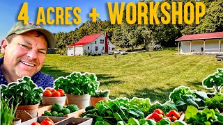 Top 5 Reasons You NEED 4 Acres of Land and a Workshop to Thrive