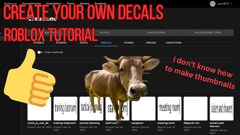 HOW TO CREATE YOUR OWN DECALS IN ROBLOX! | Roblox Tutorial