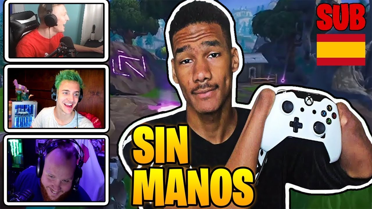 Streamers Reaccionan a Chico *SIN MANOS* Jugando Fortnite (EMOTIVO ...