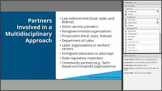 Partnerships to Address Labor Trafficking: How to Build a Multidisciplinary Team