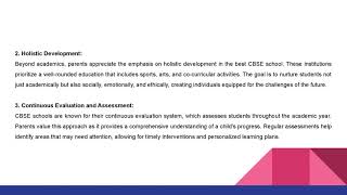 The Heartfelt Reasons Why Families Opt for the Best CBSE Schools
