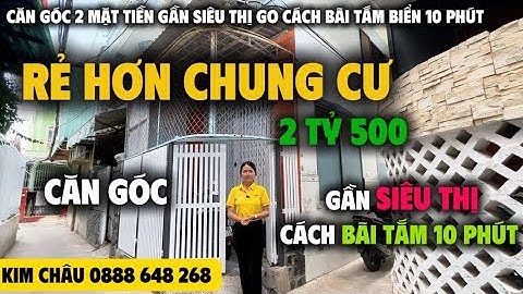 Hiếm có khó tìm căn góc 2 tỷ 500 gần siêu thị GO, cách bãi tắm 10 phút rẻ hơn chung cư có sổ Hồng 