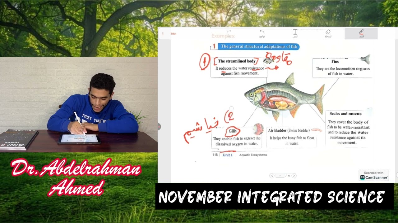 مراجعة شهر نوفمبر علوم متكاملة لغات اولى ثانوي |Integrated sciences November exam revision senior 1