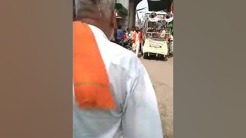 Nawalgarh Me Lok Devta Baba Ramdev ji ka Ghoda Jot ke liye Poddar Gate se Niklte huye