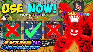 The BEST Weekend Event To Use & Here's Why In Anime Warriors 3! Roblox (Summer Trait Gambling)