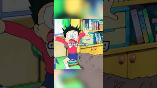 The dinosaur at Nobita's house is terrifying. #doraemon #cartoon