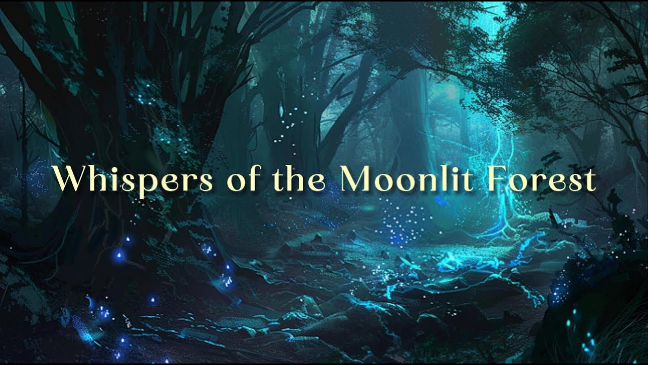 Whispers of the Moonlit Forest | 1 Hour Fantasy Ambient Music for Sleep🌙✨