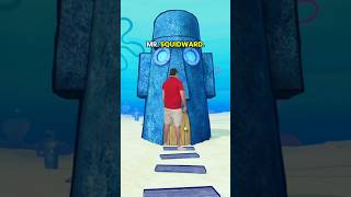 SQUIDWARD CAN’T ESCAPE MR KRABS!😱 #youtubeshorts #comedy #spongebob #funny #horror #fyp