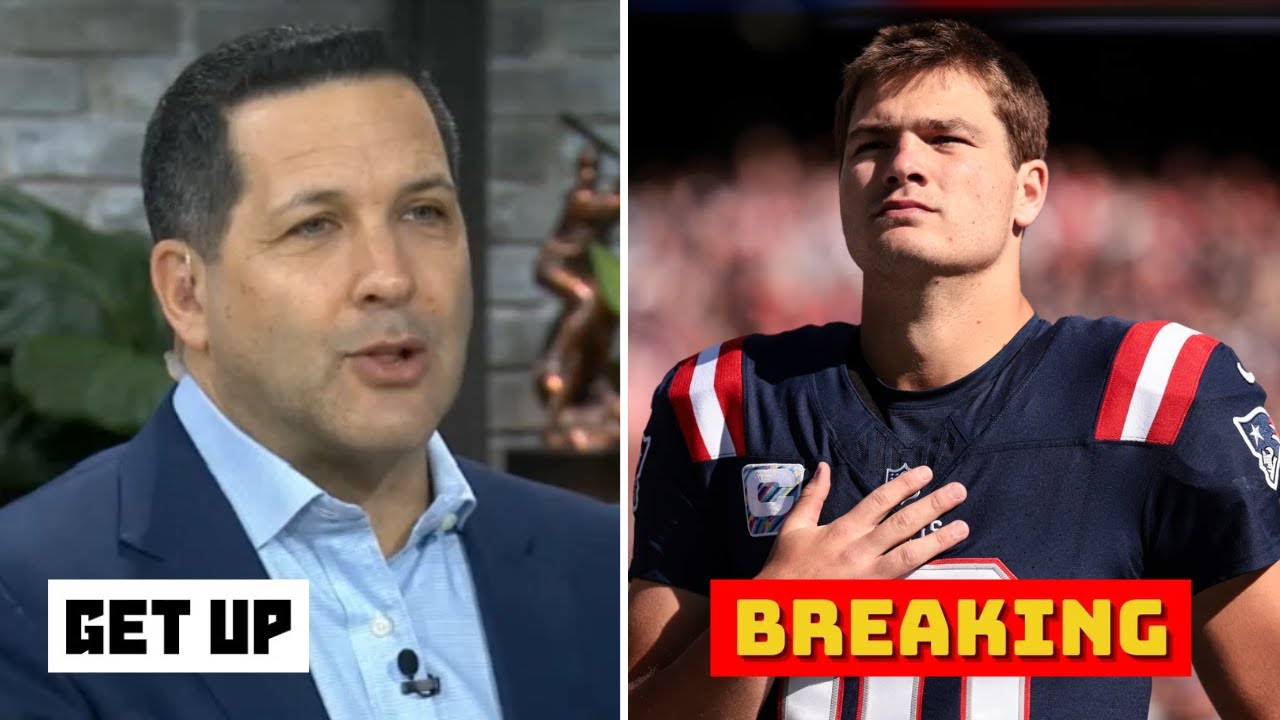 GET UP | Adam Schefter provides LATEST update on Drake Maye's injury status ahead of Super Bowl