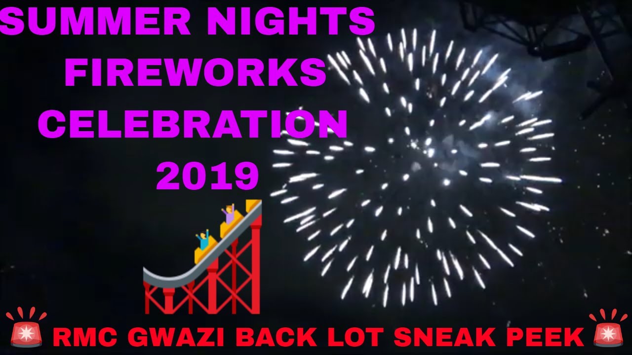 Busch Gardens Summer Nights Fireworks Celebration Rmc Gwazi Update
