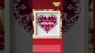 💖 3D Mother’s Day Heart Shadow Box SVG – Floral Layered Paper Design