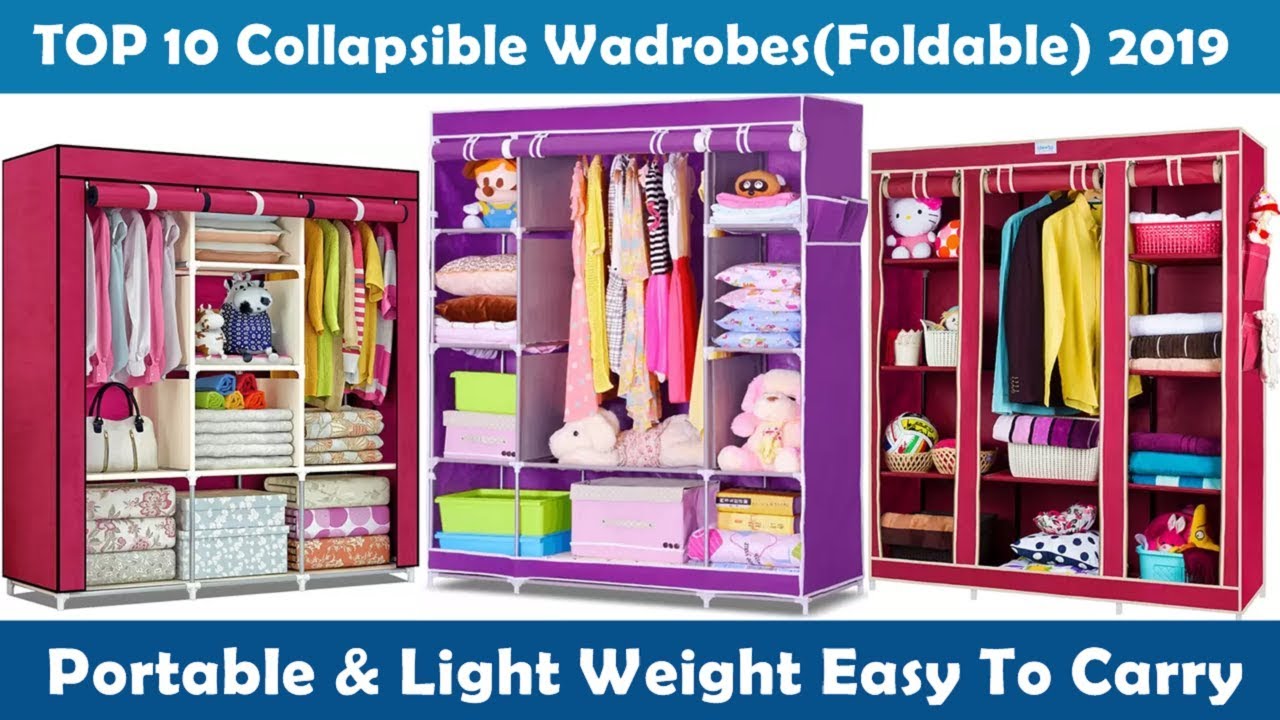 Top Collapsible (Foldable) Wardrobes | Best Folding Wardrobes in India | portable wardrobe | 2019 |