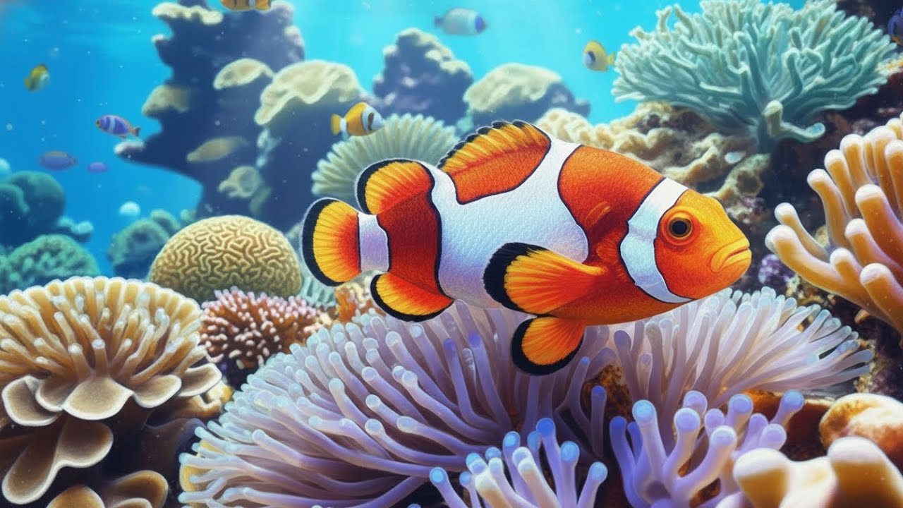 Stunning 4K Aquarium Video | Tropical Fish Tank, Coral Reef Colors & Relaxing Sleep Sounds