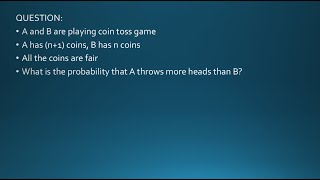 Celebrity n+1 vs n coin toss (Quant Trader Interview Questions - Brainteasers) Profile