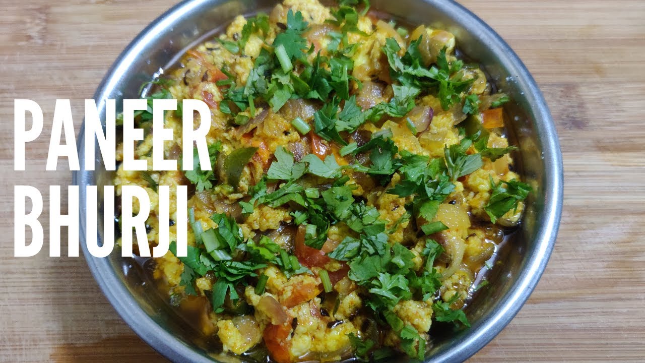 Paneer bhurji Crumbled Cottage cheese sabji पनीर भुर्जी सब्ज़ी