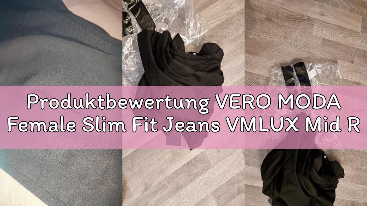 Vero Moda VMLUX MID RISE - Vaqueros Slim Fit - Medium Blue Denim/blue Denim