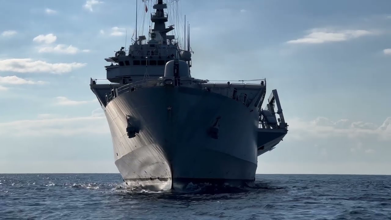 Italian Navy - Nave San Giusto in attività operativa in Mar Mediterraneo