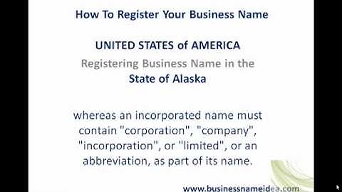 How to register business name in Alaska