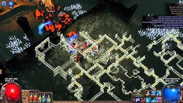 Path of Exile (1.0.4) Acrobatics Caster - Level 74 Maze Map Run [Standard]