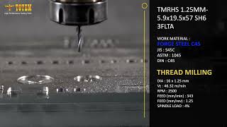SOLID CARBIDE THREADMILL -  Totem High Performance Cutting Tools