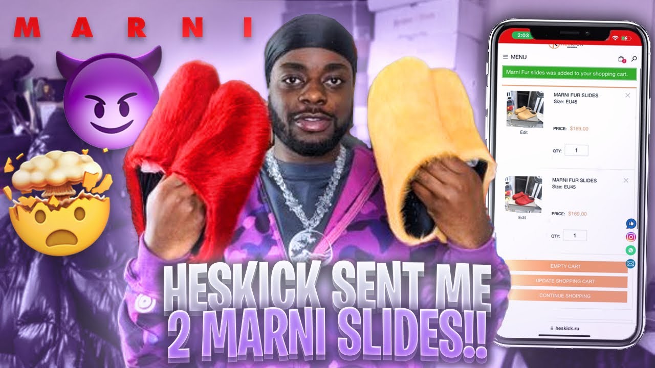HESKICK SENT ME 2 MARNI SLIDES REVIEW (AFFORDABLE AND SAFE) YouTube