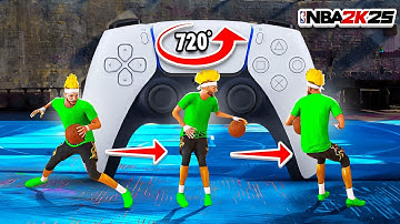 *NEW* 720° SPIN GLITCH DRIBBLE TUTORIAL w/ HANDCAM - BEST DRIBBLE MOVES NBA 2K25